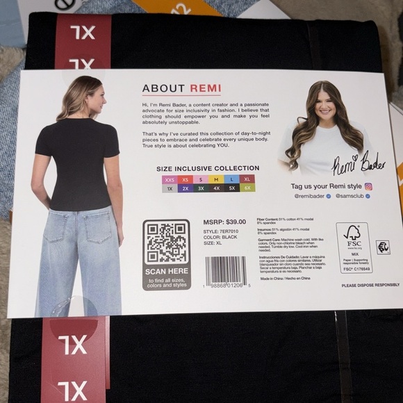 Edited by Remi Bader Black Baby Tee - Picture 5 of 6